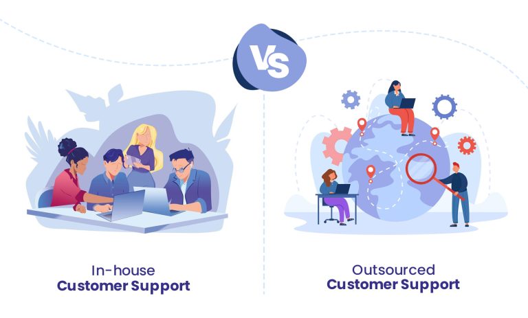 in-house customer support vs outsourced customer support